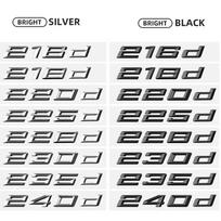 ABS Automobilio Galinės Bagažinės Raidės Logotipo Ženklelis Emblema Lipdukas BMW 2 Serijai 216d 218d 220d 225d 228d 230d 235d 240d F22 F23 F45 F46 230d sidabras