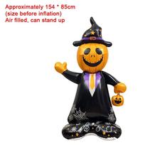 Aluminum Film Halloween Foil Balloon Party Props Inflatable Halloween Animal Balloon Toy DIY Large Inflatable Balloon Halloween 10inch black