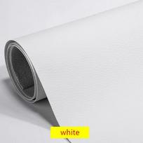 100/200x137cm PU Oda Lipni Fiksuojanti Pagalvėlė Imitacinė Oda Atgalinė Pusė Nuo Lipnios Guminės Pleistro Odinės Sofos Audiniai 100x137cm balta