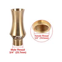 Stainless Steel/Brass Ornamental Fountain Nozzle Garden Park Square Water Pond Pool Landscape Water Spray Ice Tower Cedar Nozzle žalvaris