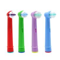 16pcs Electric Children's Toothbrush for Oral B EB-10A Pro-Health Stages Toothbrush Oral Care, 3D Excel green