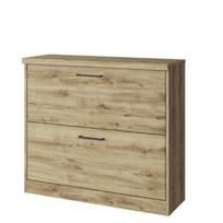 Batų spintelė Doorset 2K, 90.2x30.6x80.8 cm, rudas