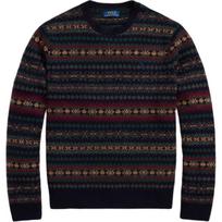 Polo Ralph Lauren Fair Isle vilnos megztinis Vyriškas megztinis 710981615-001 XXL black