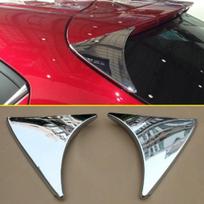 Galinio spoilerio apdailos detalės Mazda 3 Hečbekui 2014-2018 m. Chromuoti sparno priedai black