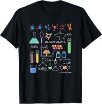 Chemijos mokslo mokytojo laboratorijos grafinis marškinėlis vyriškas laisvalaikio medvilninis apvalios apykaklės marškinėlis kelionei 4XL gray