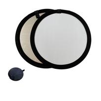 Collapsible Light Diffuser Portable Polishing Plate New Reflector Panel  Photo Studio 30CM-Silver-White