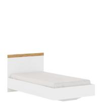 Lova Vigo 90, 90x200 cm,balta/ruda