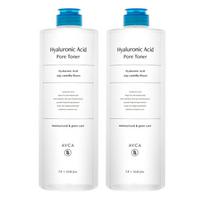 Abka Low Molecular Weight Hyaluronic Acid Large Capacity Pore Toner, 1L, 2 pcs white