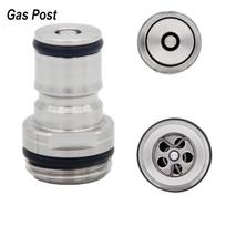 Cornelius Type Ball Lock Gas/Liquid Post with 1/2  Male Thread Stainless Steel 304 gray