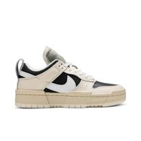 Nike Womens Dunk Low Disrupt 'Ivory Black' (women's sizes) Pale Ivory / Black Skateboard Shoes DD6620 001 36.0 beige