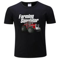 Farming simulator T-Shirt black t shirts plus size tops plus size t shirts plain white t shirts XL black