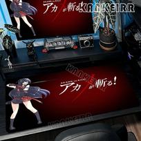 Anime Akame Ga Kill! Mouse Pad Natural Rubber Mousepad Large Gaming LockEdge Thickened Computer Keyboard Table Anti-slip Deskmat 30x60cm black