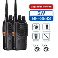 2/4/6 VNT. Baofeng BF-888S UHF dvipusis radijo siųstuvas-imtuvu 400-470MHz 16 KAN. Su ausinėmis 5 km ilgio nuotolio racija savarankiškam kelionėms EURO