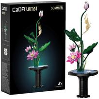 CaDA konstruktoriaus kaladėlės „Gėlės“ rinkinys „Floral Art Summer Song“, 61,6 cm, C59024W, 755 elementų, uniwersalny