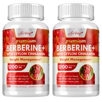 Airboy - Ceylon Cinnamon & Berberine Hydrochloride Dietary Supplement - Weight Management 120*2