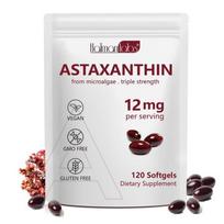Diasnis Astaksantinas 12mg minkštos kapsulės 120 tablečių (4 vnt) Mėnesinis kiekis: 1 vnt