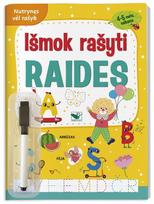Išmok rašyti raides, 4-5 metų vaikams (su flomasteriu)