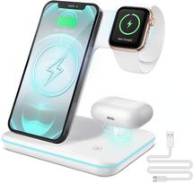 3 viename belaidžių įkroviklių stovas, skirtas iPhone 14 13 12 11 Xs Xr X 8 20w greito įkrovimo stotelė, skirta Apple Watch 7 6 Airpods Pro Iwatch Style A