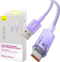 Kabel szybkiego ładowania Baseus USB do USB-C 6A,1m (Fioletowy)
