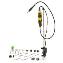 POWERPLUS POWX1324 rotacinis daugiafunkcis įrankis su stovu pjovimui šlifavimui gręžimui graviravimui ir poliravimui 135W 10000-33000aps/min 36 priedai
