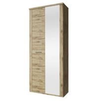 Spinta su veidrodžiu Doorset 2D, ruda