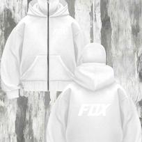 Autumn/Winter Couple Zipper Hoodie | Loose Casual Sports Jacket, Fleece Hooded Cardigan, Stylish Long Sleeved Top with Pockets for a Cool Look L white