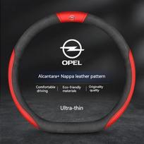 Opel OPCline ASTRA CORSA INSIGNIA MOKKA VECTRA GTC Tigra Anglies pluošto Suede Oda Automobilio Vairo Dangtelis Automobilio Aksesuarai black