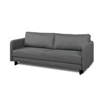 Trivietė sofa-lova su daiktadėže Bruno 3DL Lumos16, tamsiai pilka