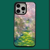 Claude Monet Menas Vandens lelijos Telefono dėklas iPhone 16,15,14,13,12,11,Plus,Pro,Max,Mini minkštas Magesafe magnetinis belaidis įkrovimas iPhone11PROMAX gray