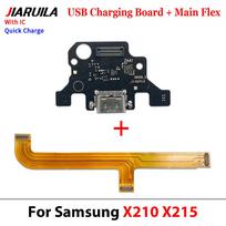 For Samsung For Samsung Tab A9 Plus X210 X215 Motherboard FPC Main Board Connector USB Charging Flex Cable Power Volume Ribbon USB Main Flex black