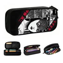 Japan orror Manga Junji Ito  Cute Pencil Case Boy Girl Large Storage Anime  Pencil Pouch Students Stationery 21x10.5x5cm