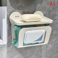 Waterproof Wet Wipes Box No Punching Storage Rack Bathroom Drawer Box  Wet Wipes Hand Wipes Storage 1 gray