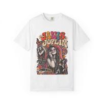 Janis Joplin Retro Graphic T-shirt Psychedelic Music Tee XXL white