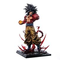 33cm Dragon Ball Z Anime Ssj4 Goku Figure Replaceable Hands Super Saiyan 4 Goku Pvc Action Figures Collection Model Toys Gifts black