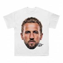 Harry Kane Face Graphic England Soccer Fan Summer Tshirt Cotton Unisex Unisexs Unisexs Tshirt Y2k Popular Vintage Casual Tee L brown