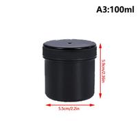 1 vnt. 30–1000 ml balto/juodo plastikinio indelio kaukės indelis kremo indelis maisto laikymo bakelis kosmetikos tuščias konteineris makiažo dėžutė 100ML juoda