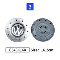 VW Volkswagen Jetta MK5 Golf 4 vnt. Automobilio logotipas Ratlankio centrinis dangtelis Stebulės dangteliai Ženklelis Volkswagen VW 3B0601149 1J0601149B C546K164 gray