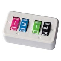 Classroom Contest Score Board with Manual Number Display, ABS Counter Body for Group Round Display Party Use white