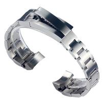Laikrodžio dirželis vyrams Rolex GMT Submariner, 20mm 21mm, sidabrinė plieno sagtelė, tiksliai reguliuojamas, pakeičiamas gray