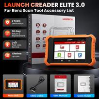 Automobilio diagnostikos įrankis LAUNCH X431 Elite 3.0, skirtas Mercedes-Benz/Maybach/Sprinter, OBD2 skaitytuvas, Dvikryptis, Visos sistemos, Nemokamas visą gyvenimą Lifetime Free Update
