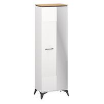 Spinta su veidrodžiu Velutto 1D/40, balta/ruda