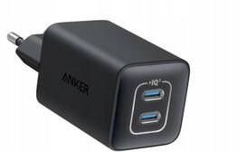 Universalus įkroviklis Anker 523 Nano 3 GaN 47 W 2 x USB-C PD PIQ 3.0, juodas