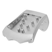 8 String Mandolin Tailpiece with Belt Buckle and Screws Metal Tailpiece Replacement Stringed Musical Instrument gray
