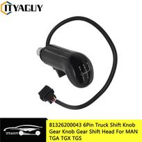 81326200043 81326200085 6 kontaktų 8 pavarų+R sunkvežimio elektrinė pavarų perjungimo rankenėlė automatinės pavarų dėžės svirties rankenos galvutė MAN TGA TGX TGS 81326200043 gray