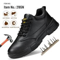 Men's Winter Safety Work Shoes: Anti-Smash, Anti-Puncture, Soft, Wear-Resistant, and Non-Slip Protection. black
