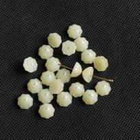 10mm Glazed Lotus Pod Pendant Imitation Jade Spacer Bead Handwoven Charm DIY Jewelry Material black