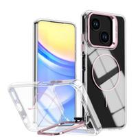 Suitable for ZTE Blade A35E anti-yellow high transparency mobile phone case ZTE Blade A56 magnetic protective case ZTE Blade A56 4G rožinė