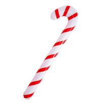 90cm Inflatable Christmas Candy Cane Balloon Walking Sticks 2025 Xmas Decoration for Home 2025 New Year Party Supplies Kids Gift white