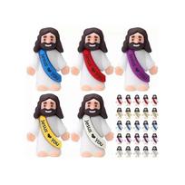 (25PCS)25/100 Pcs Mini Jesus Figures Jesus Loves You Jesus Toys Little Jes-kl
