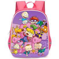 Rugrats žaidimas Anime kuprinė Studento mokyklinė rankinė Kompiuterio krepšys
